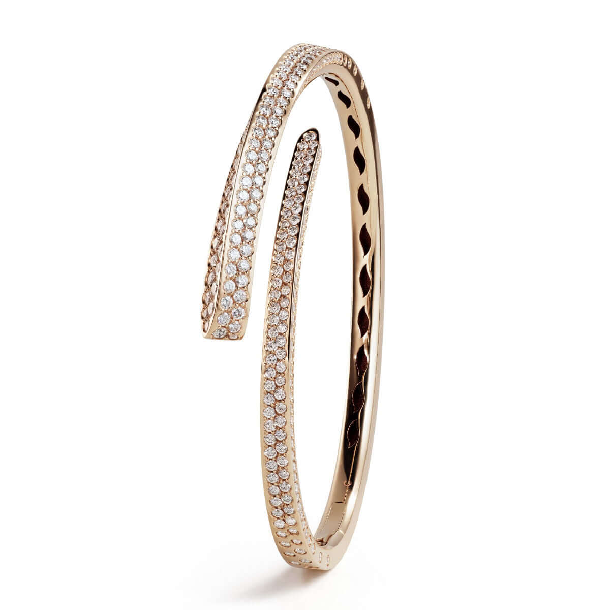 Like Slim Full Pavè Rose Gold Bracelet