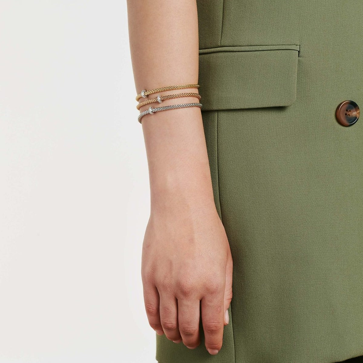 Bracciale Flex'it con diamanti