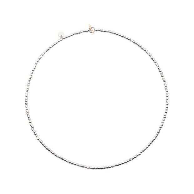 Mini Silver Granelli Necklace