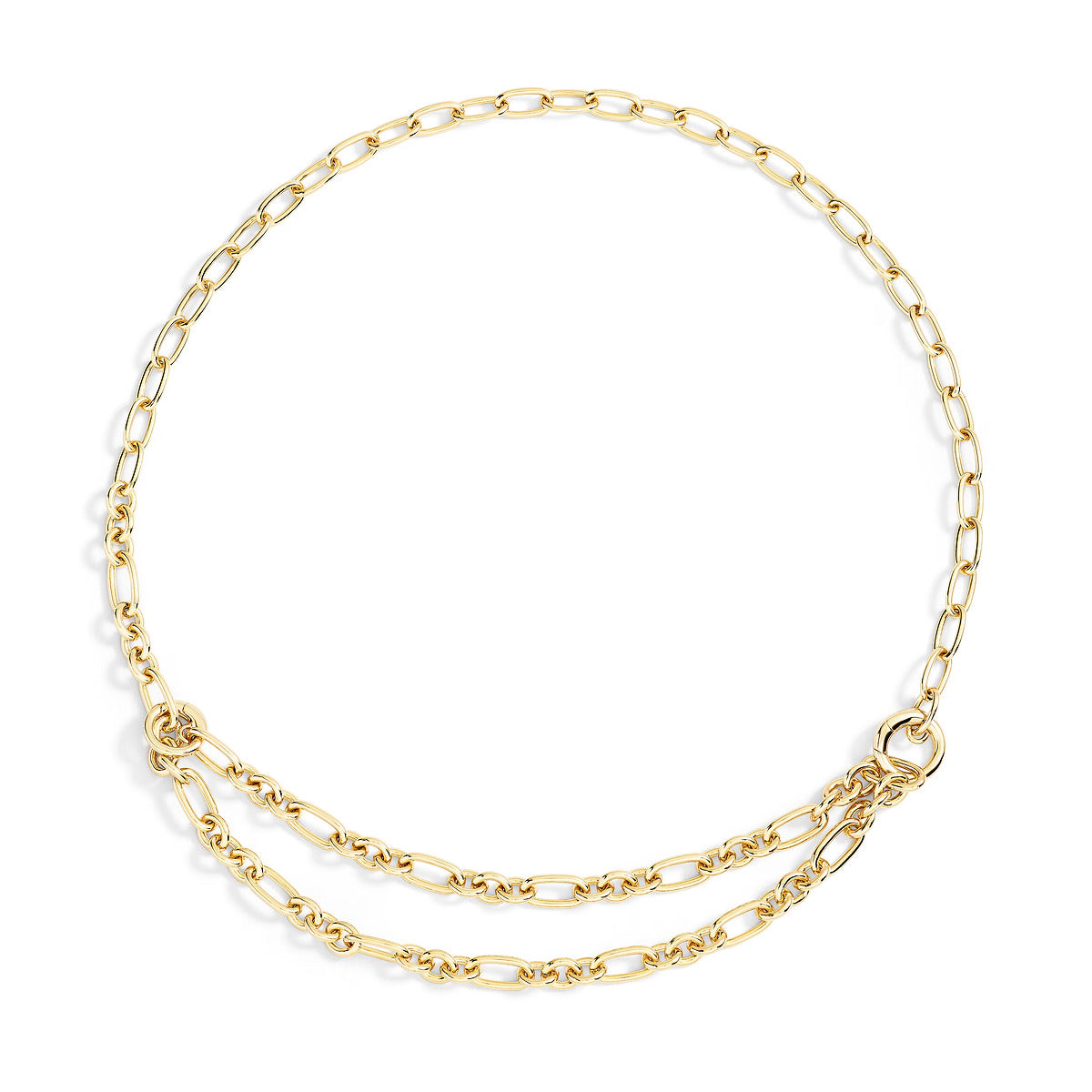 COLLANA MAGLIE APRIBILI ARGENTO DORATO