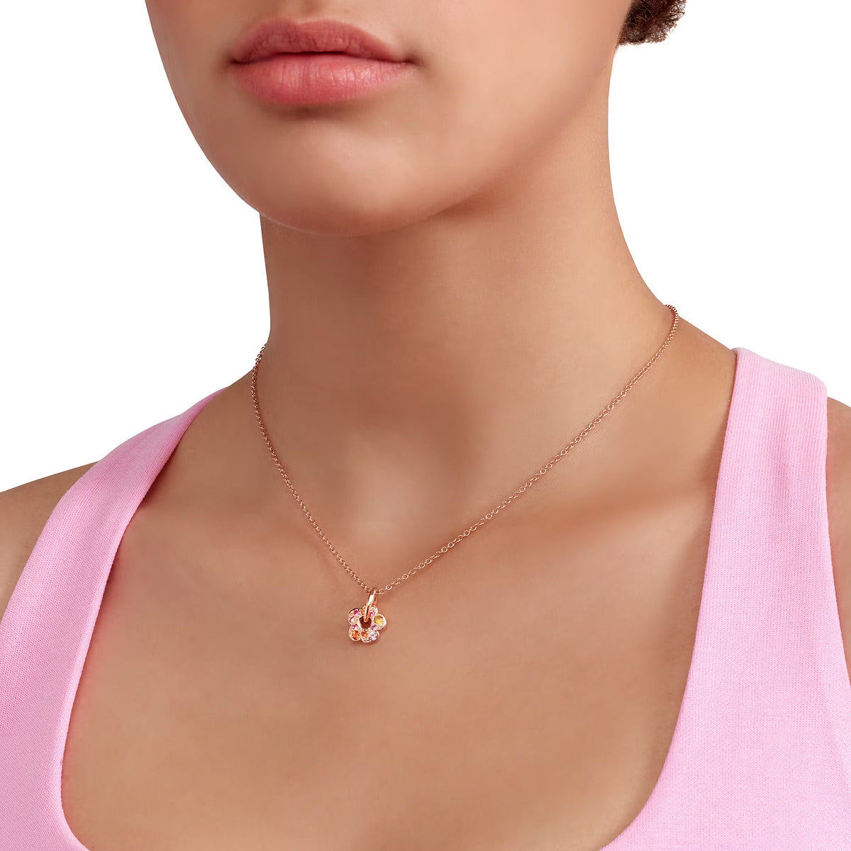 Ciondolo Fiore con Zaffiri