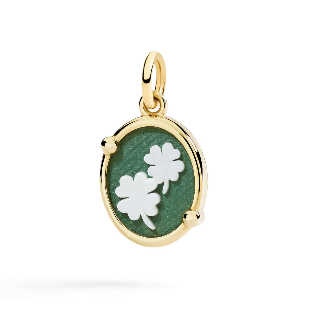 Teal Enamel Dolphin Pendant