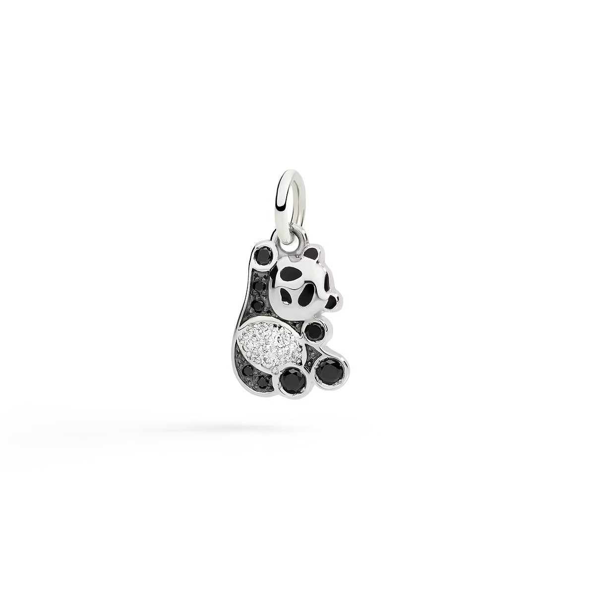 CIONDOLO PANDA IN ARGENTO E DIAMANTI