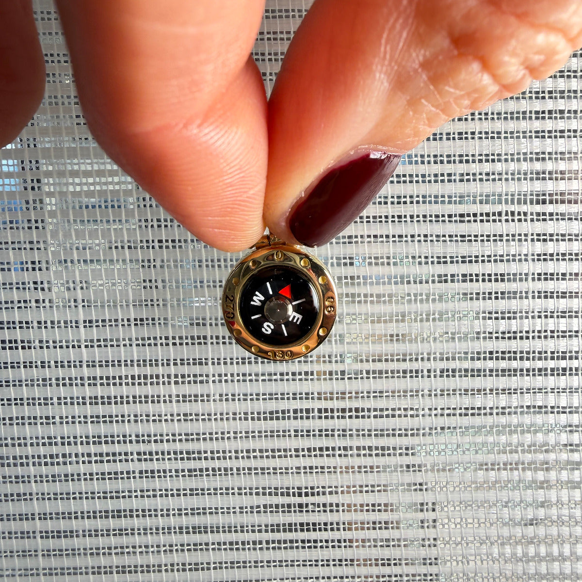 Ciondolo Bussola Oro