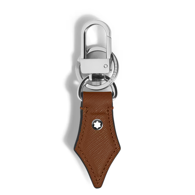 Portachiavi a Forma di Pennino in Pelle Sartorial