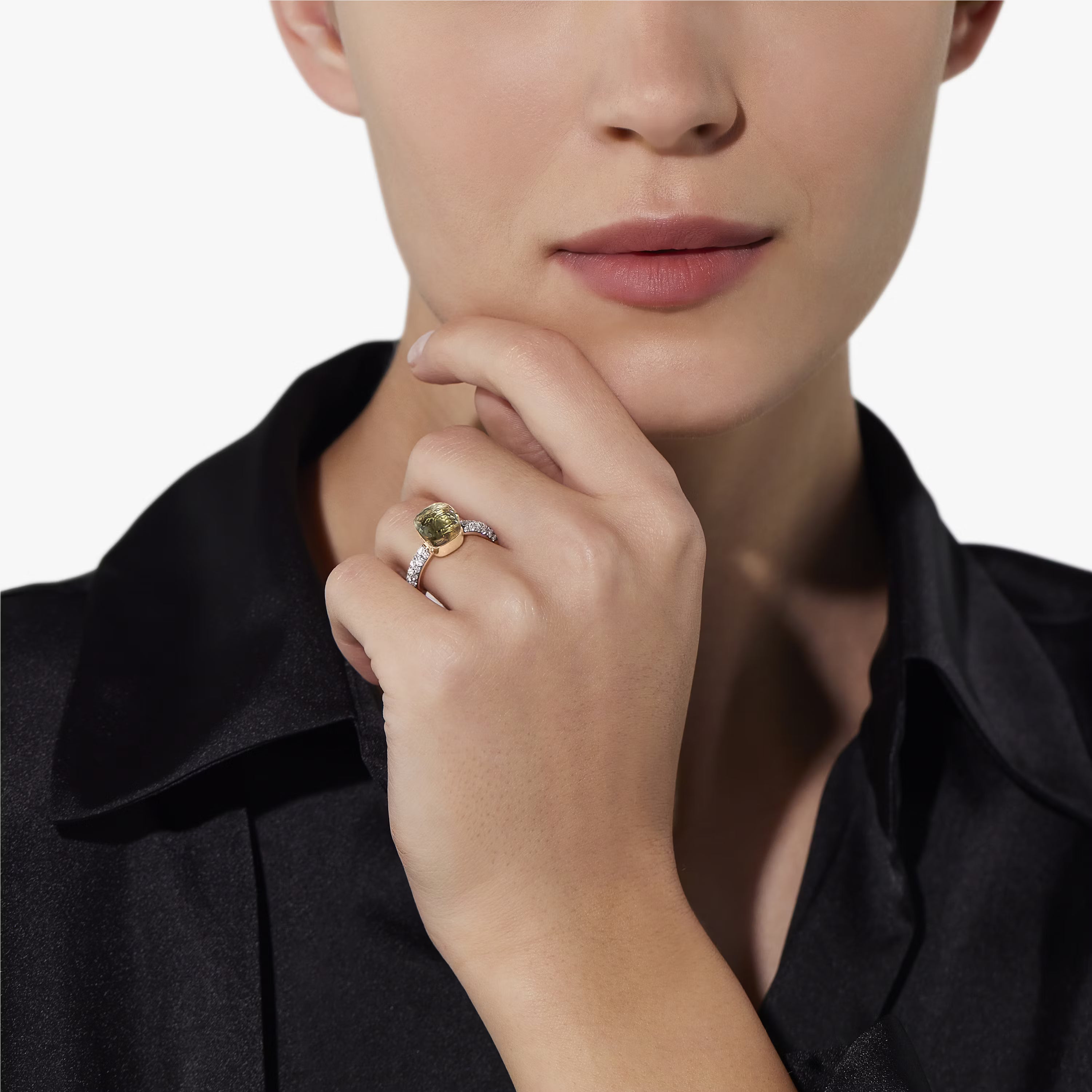 Nude Ring Toi et Moi London Blue Topaz