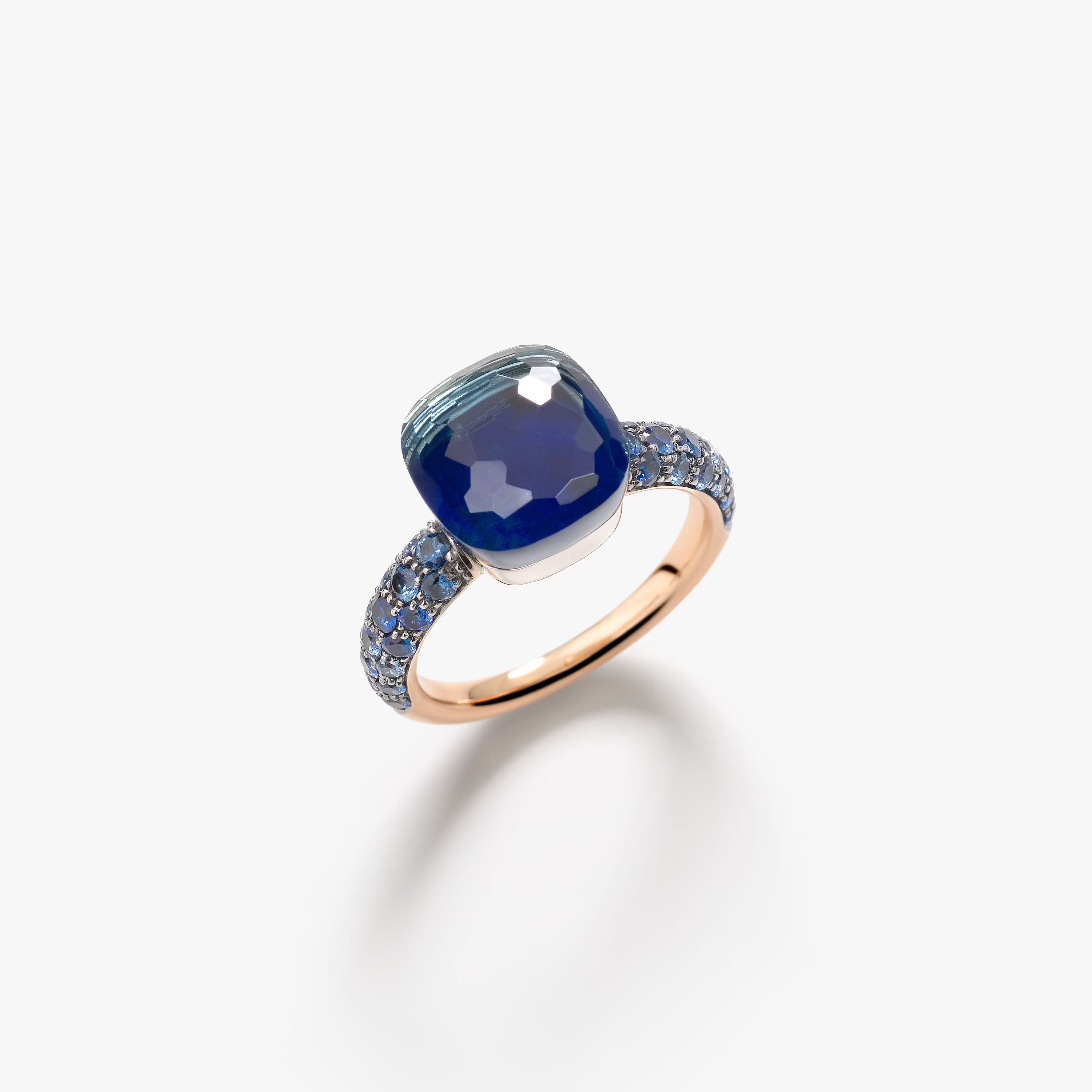 Anello Nudo Classic Topazio Blu London
