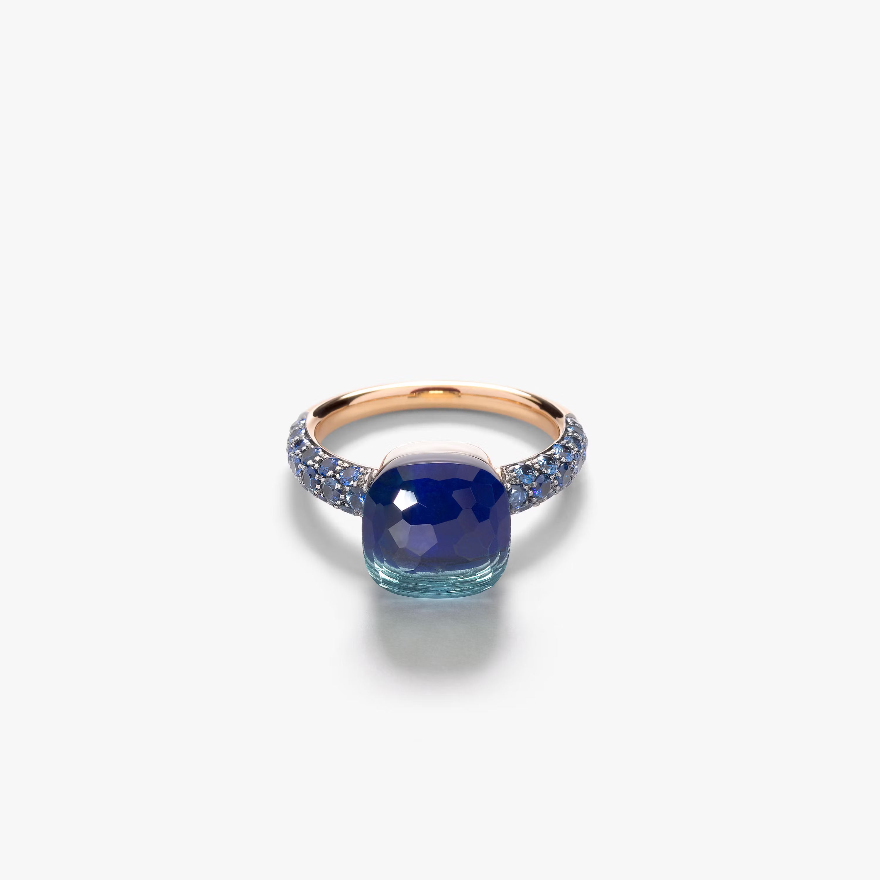 Nude Ring Toi et Moi London Blue Topaz