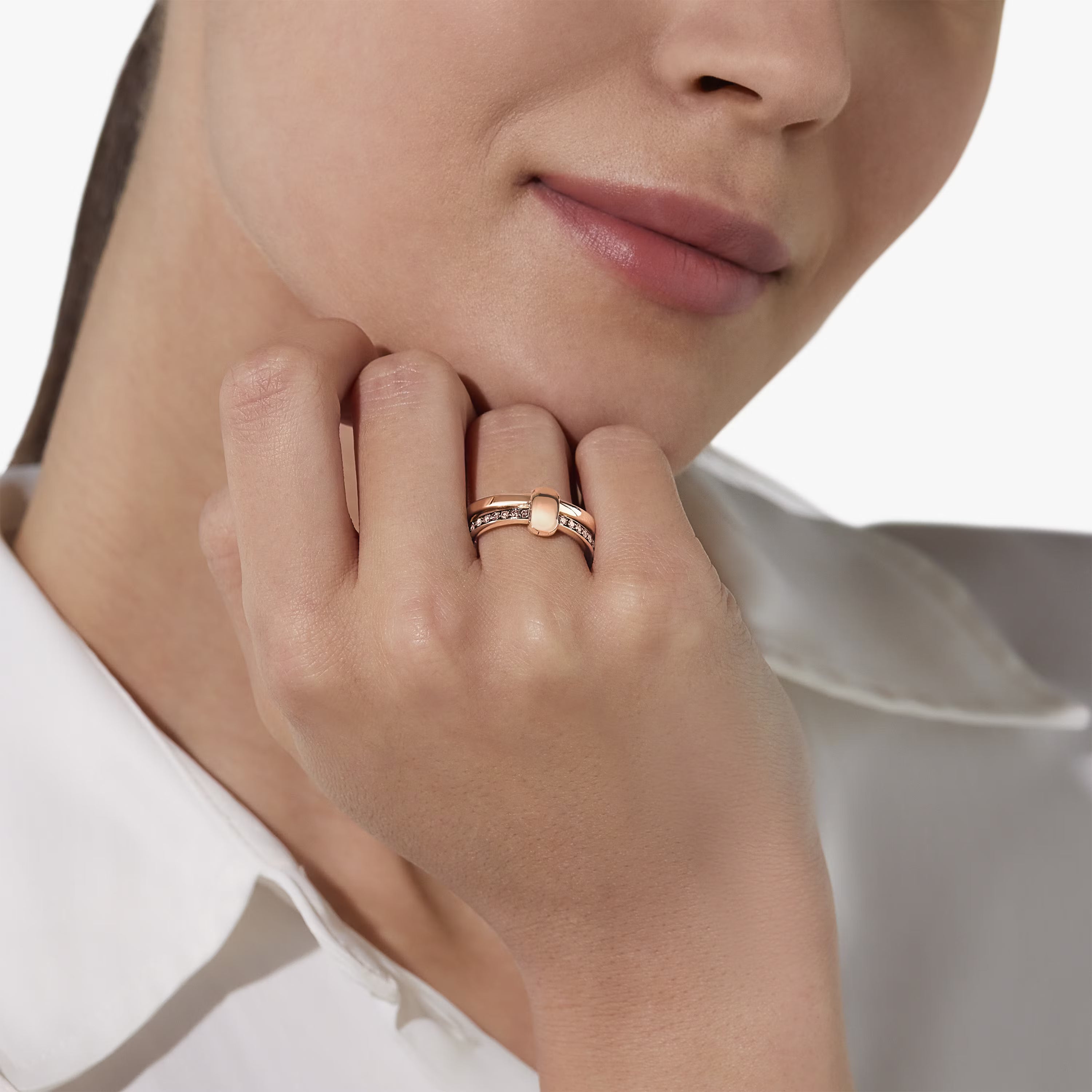 Anello Pomellato Together Diamanti Brown