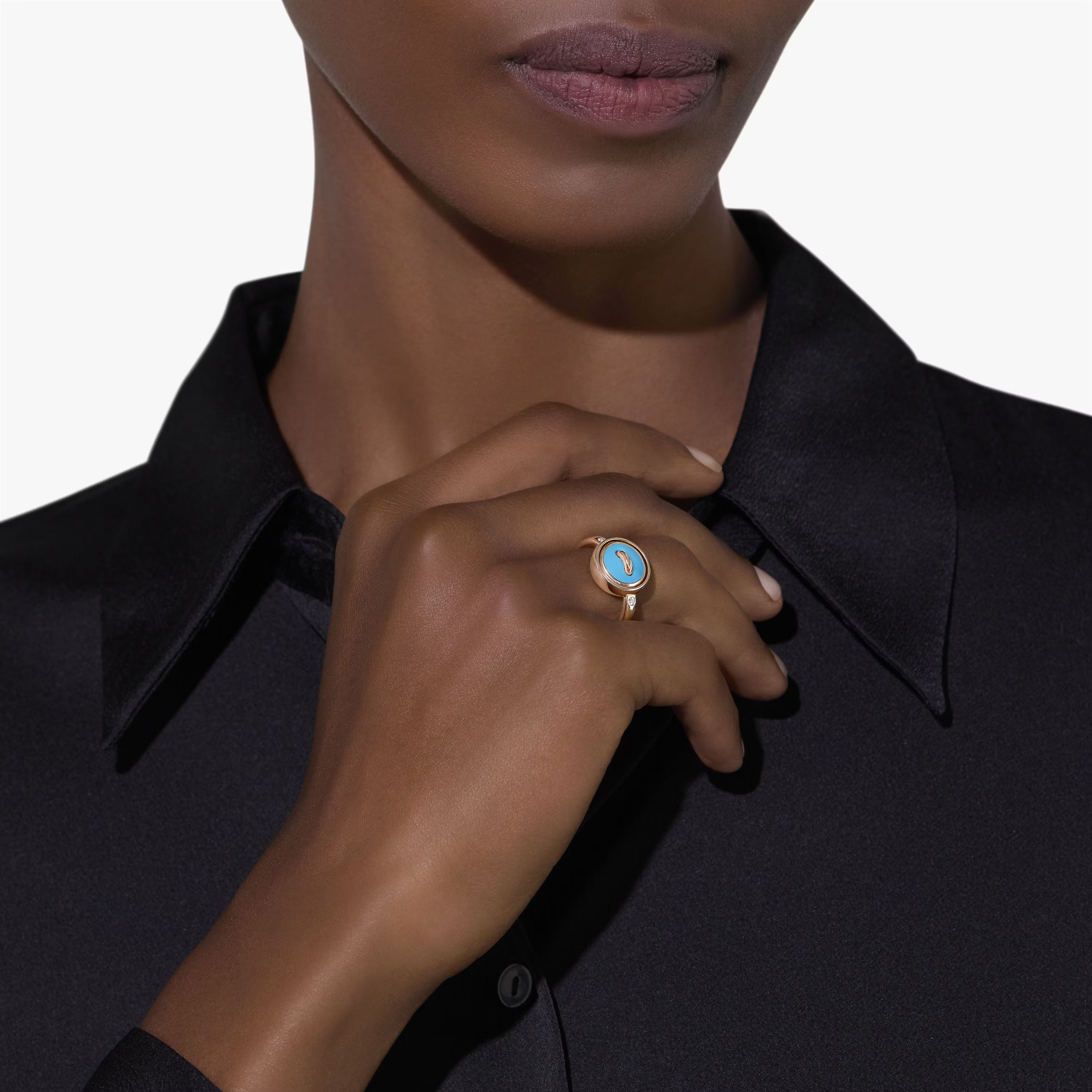 Bague Nude Toi et Moi London Blue Topaz