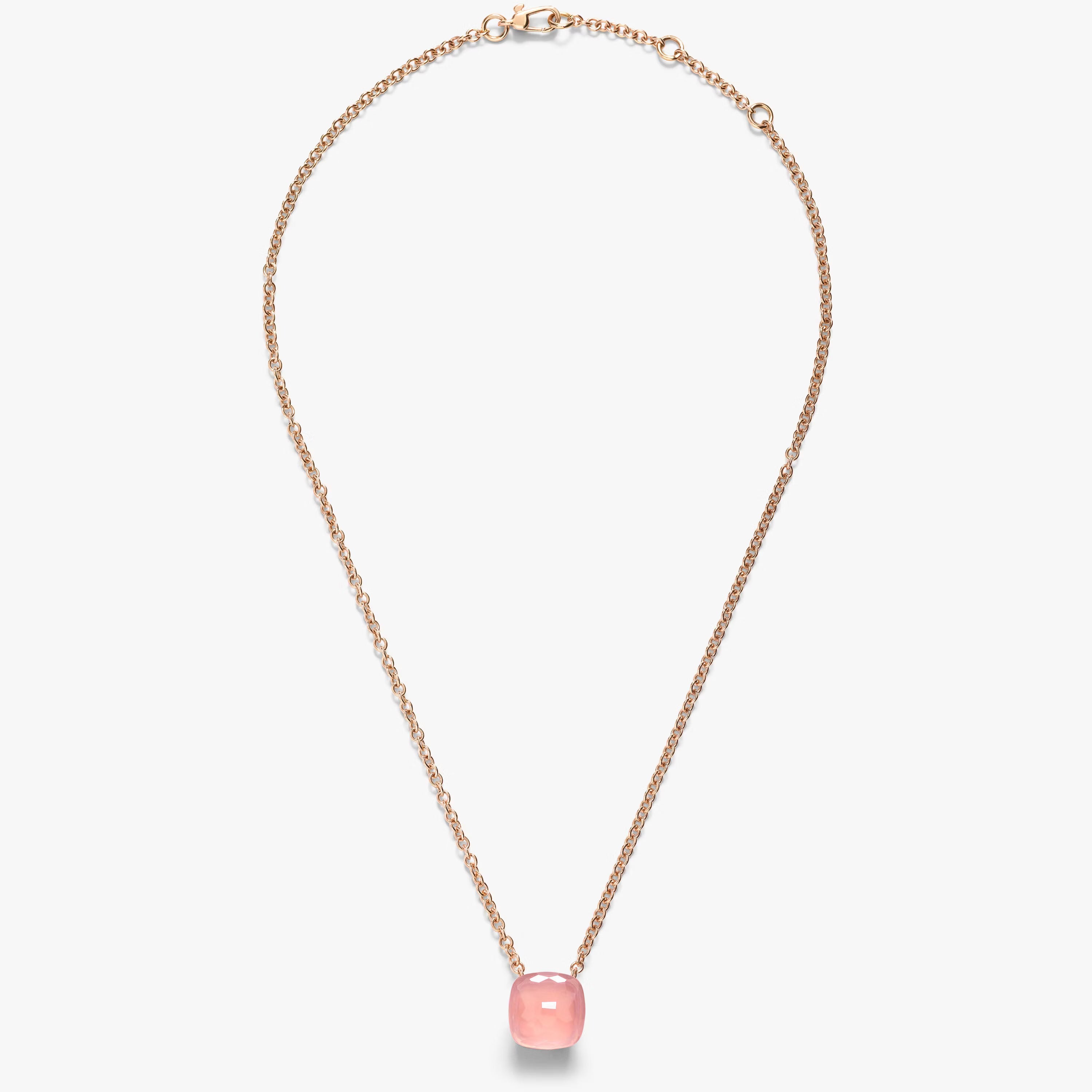 Collier à pois pompons en nacre blanche et grise