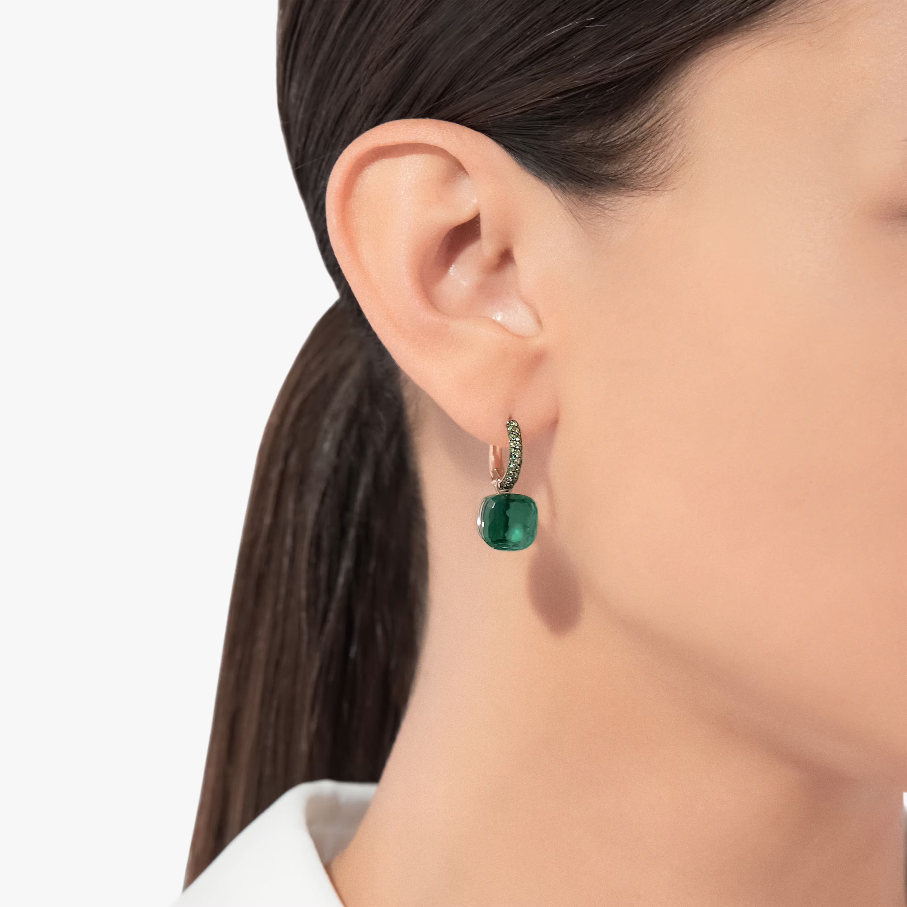 Orecchini Nudo Classic Malachiti