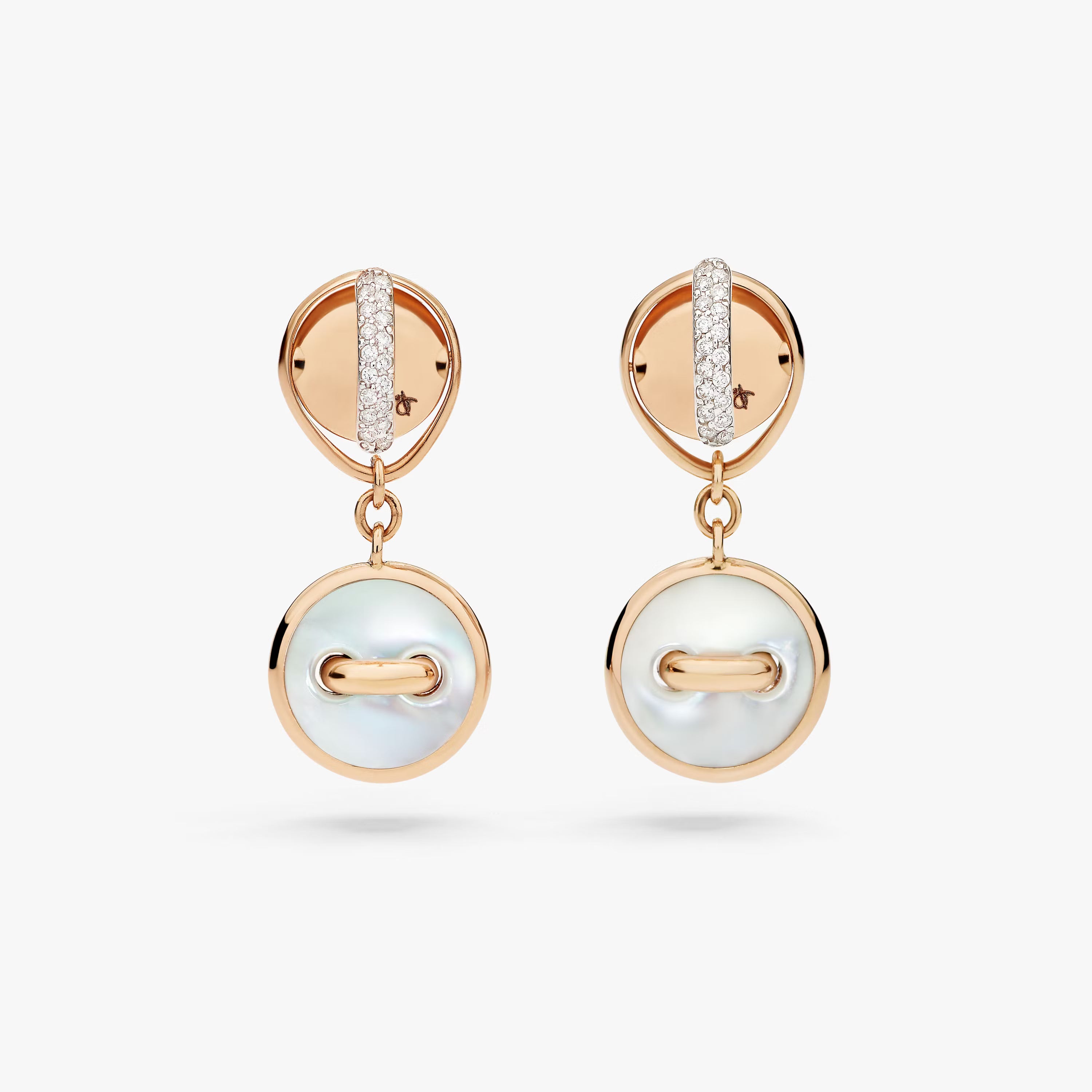 Orecchini Reversibili Pom Pom Dot Malachiti