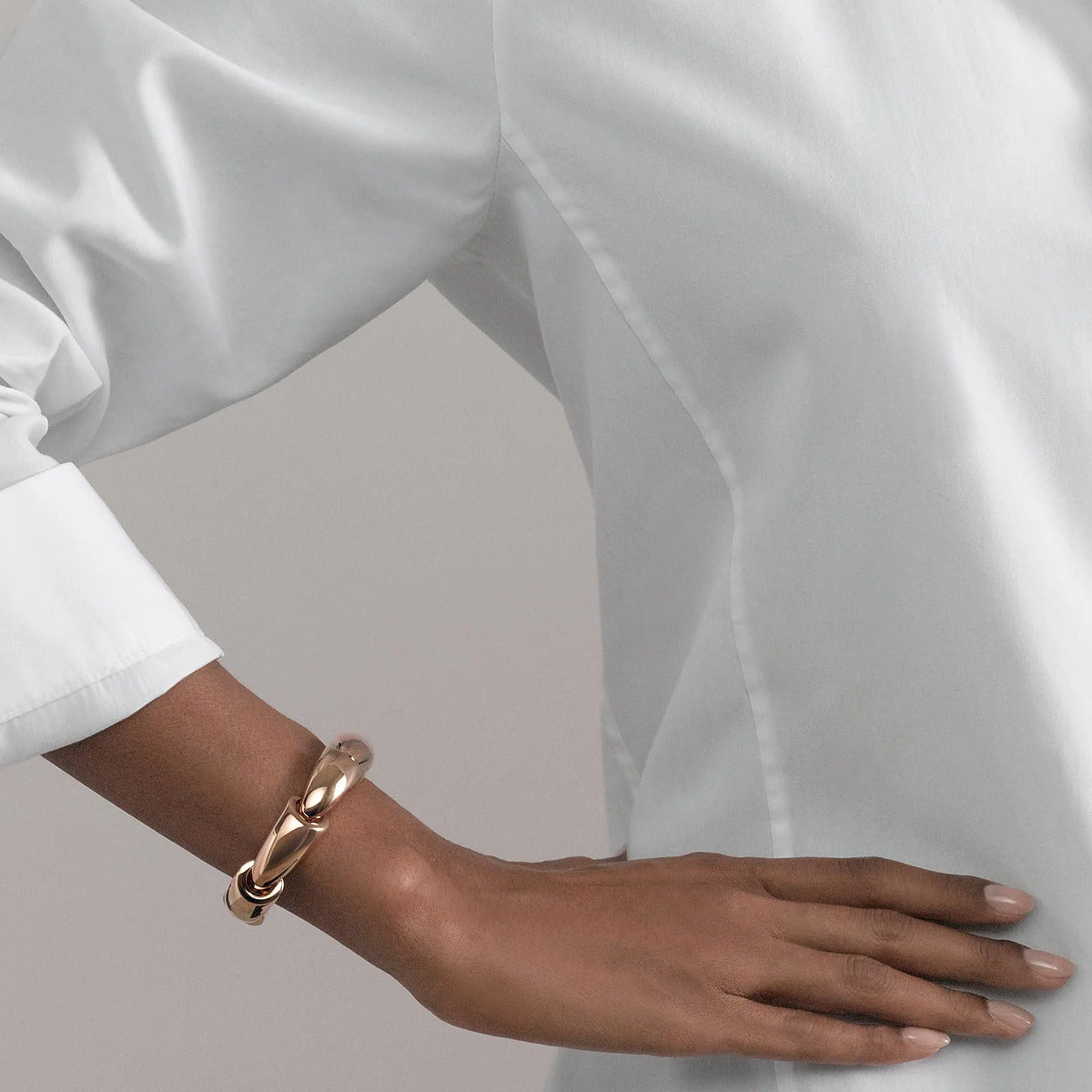 Calla Bracelet in Rose Gold and Titanium