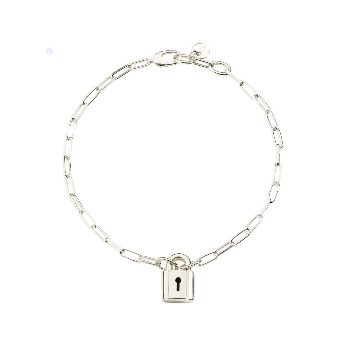 Silver Padlock Bracelet