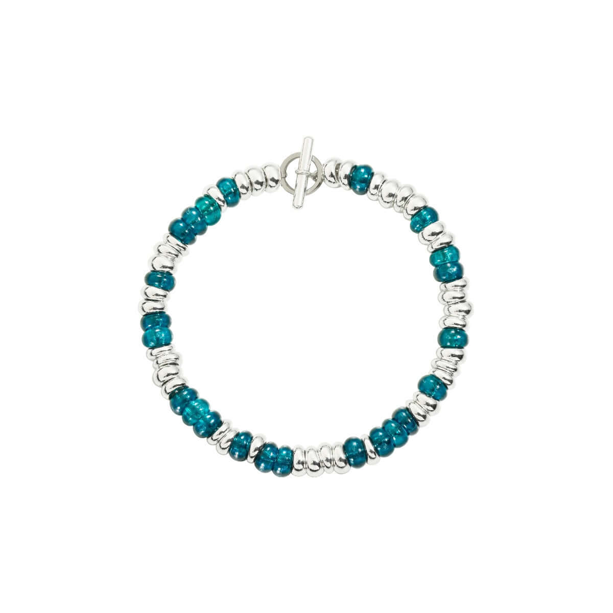 Peacock Rondelle Bracelet