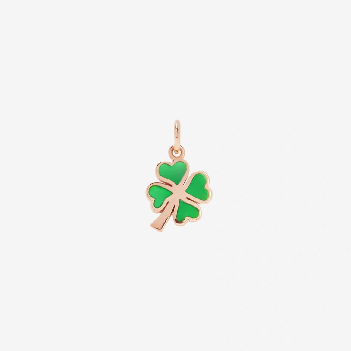 Enamel Four-Leaf Clover Pendant