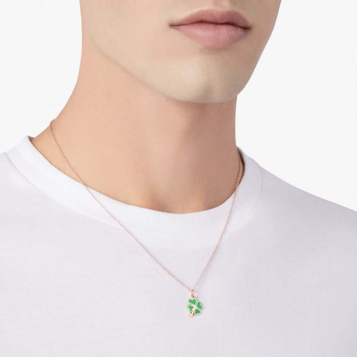 Ciondolo Quadrifoglio Smalto