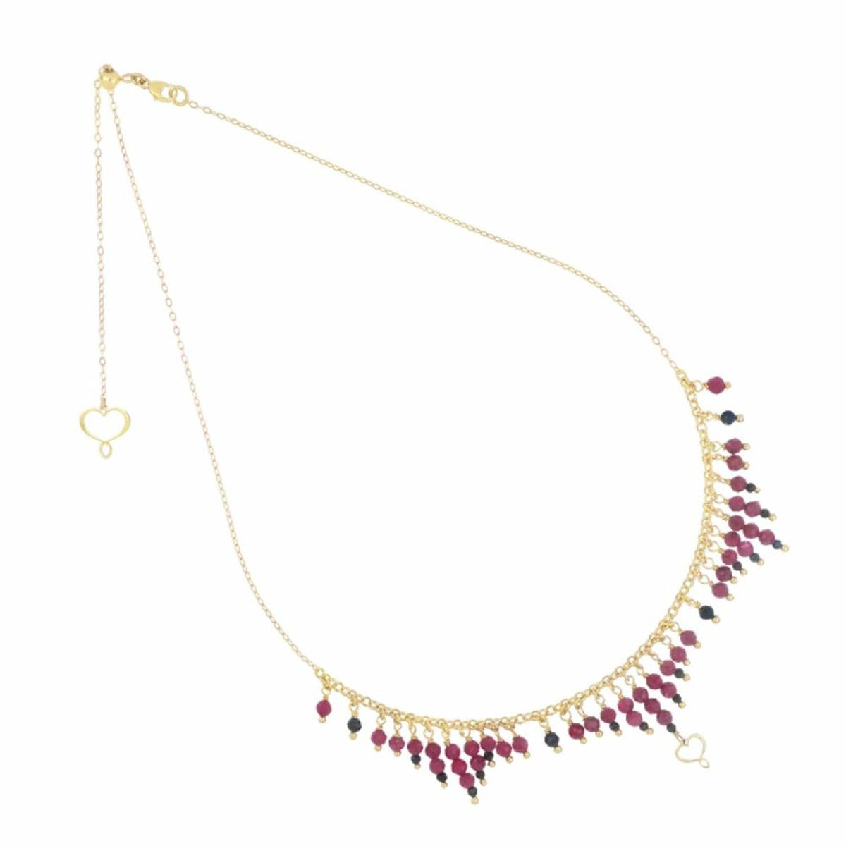 Girocollo Frange Rubino