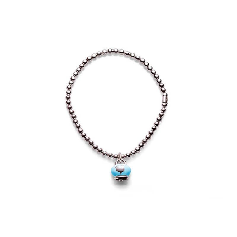 Bracciale Et Voilà Campanella Smalto Turchese