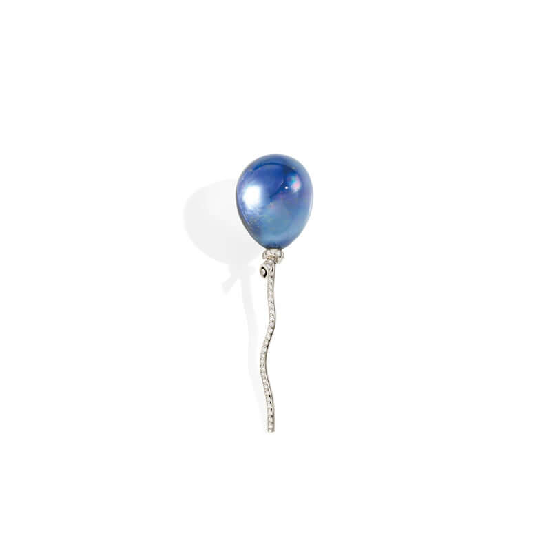 Lapis Balloon Single Earring