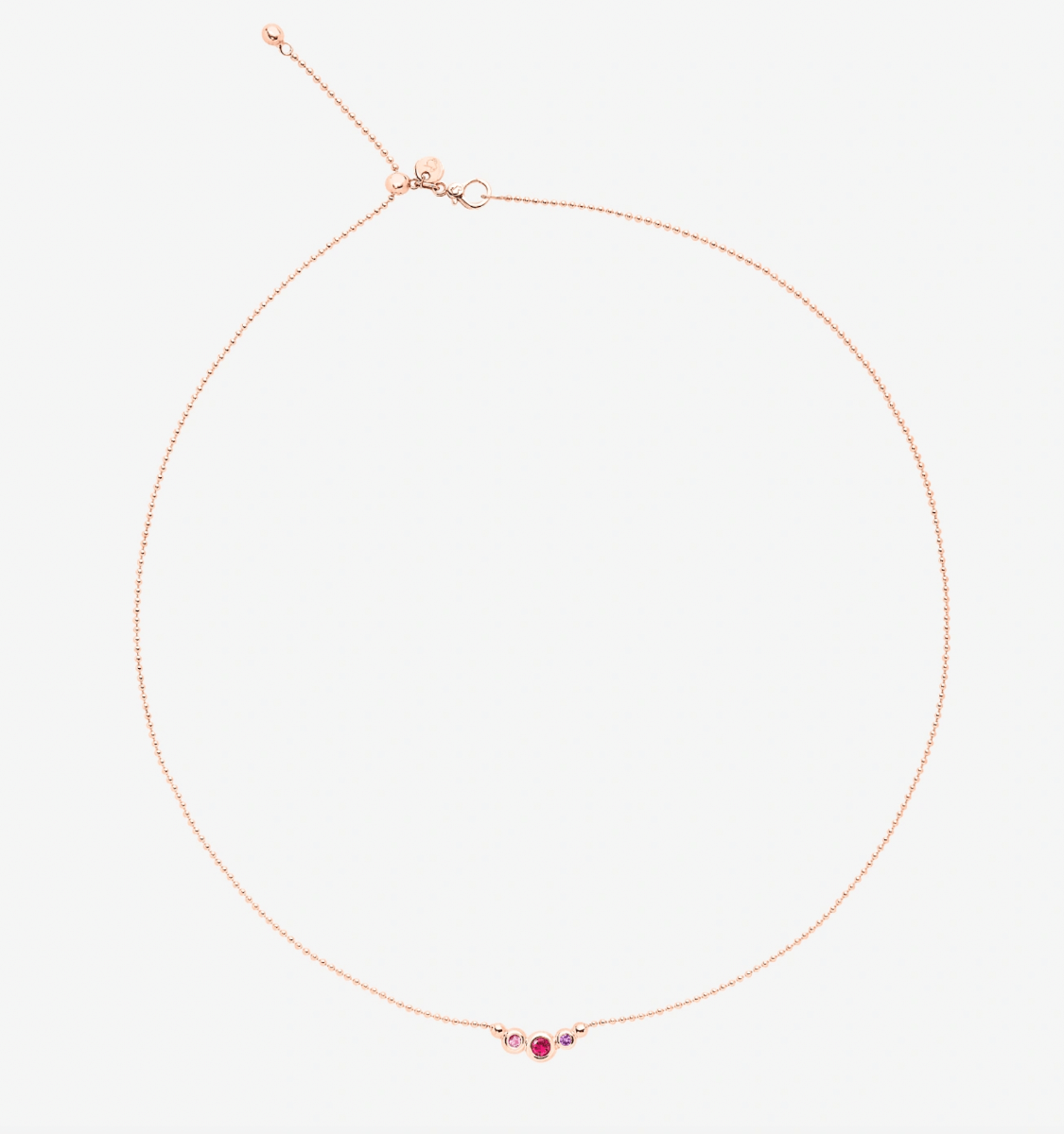 Collana Bollicine Zaffiro Rubino Ametista