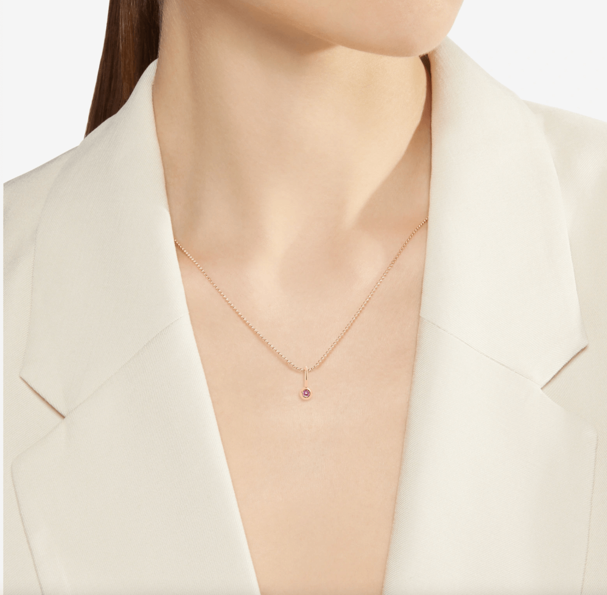 Ciondolo Bollicine con Zaffiro Elegante