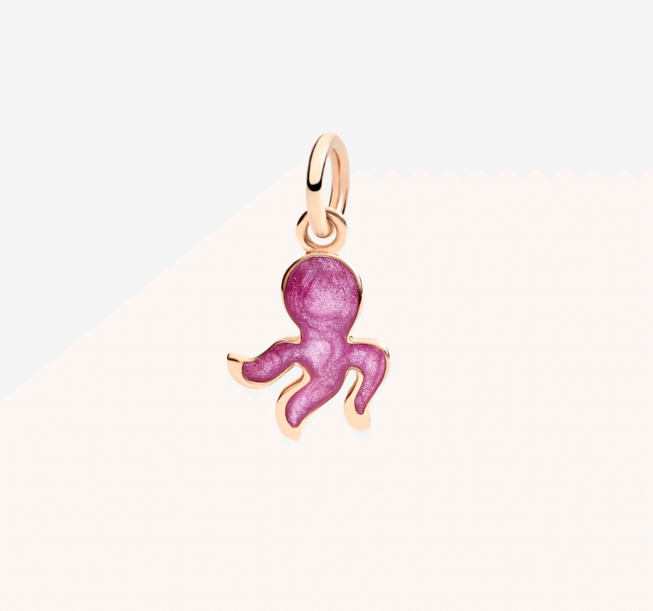 Ciondolo Polpo Smalto Viola Chiaro