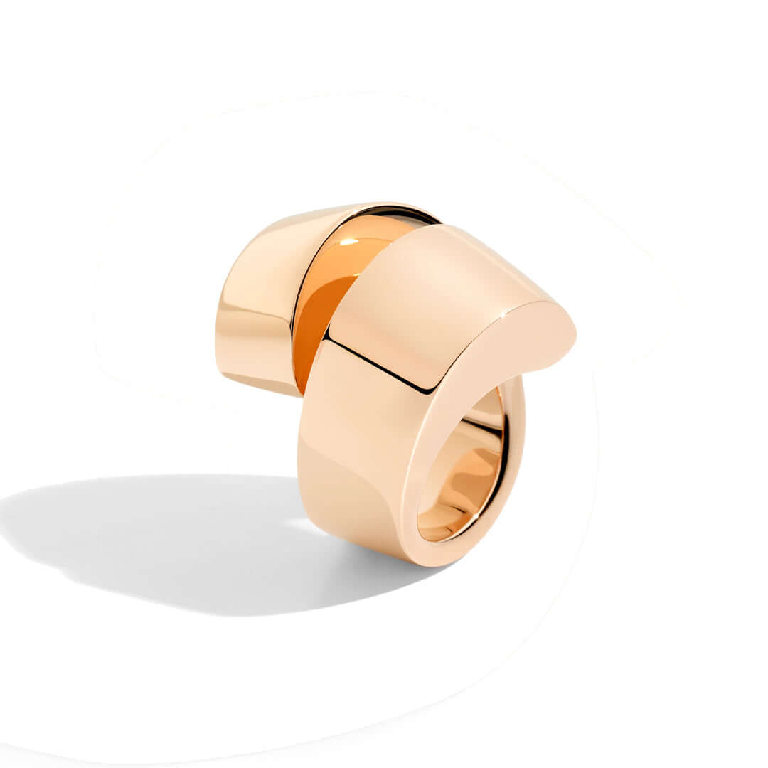 Anello Verso Oro Rosa