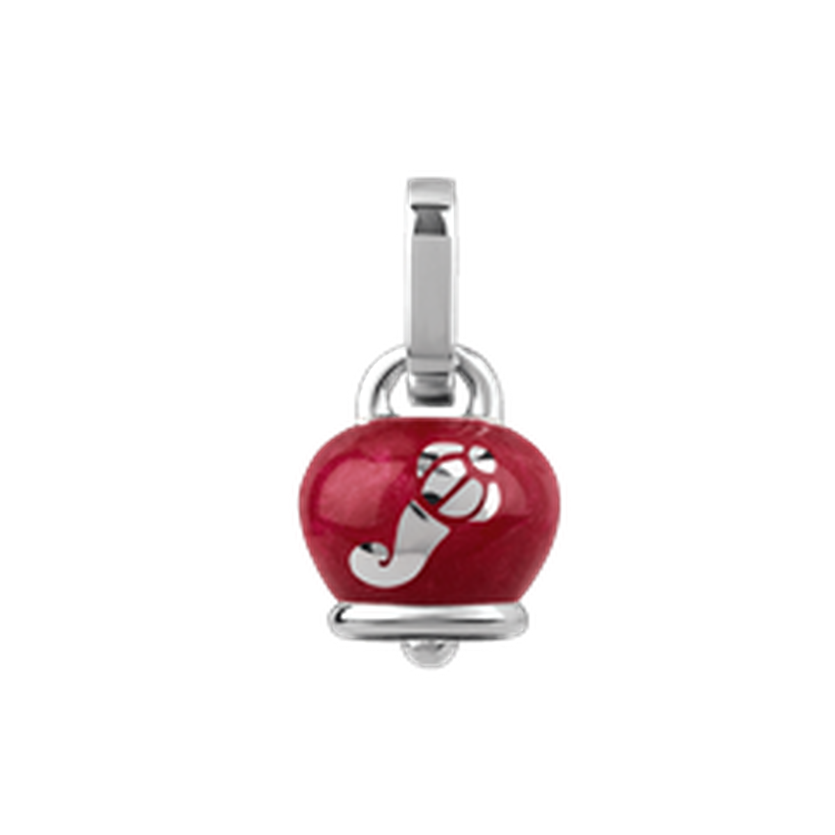 Pendentif cloche en émail rose Et Voilà