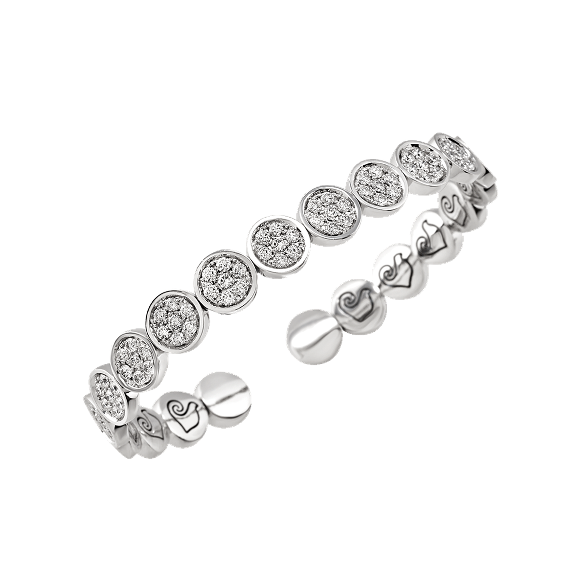 Bracciale Paillettes Oro Bianco