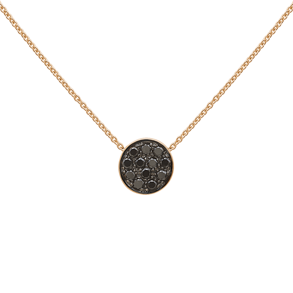 Black Diamond Sequin Necklace