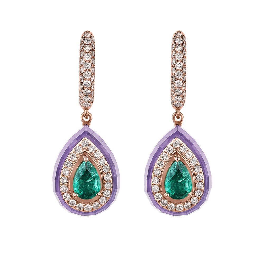 Joyful Lavender Jade Earrings