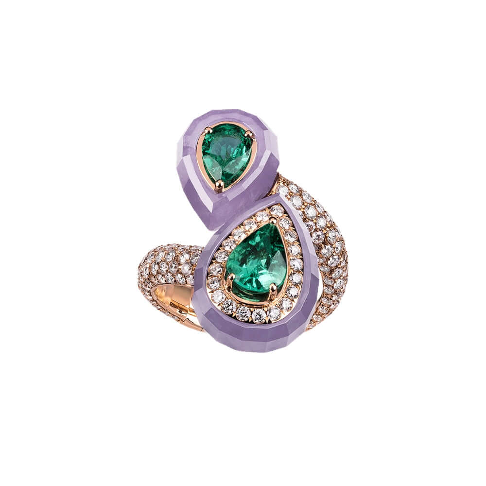 Joyful Lavender Jade Ring