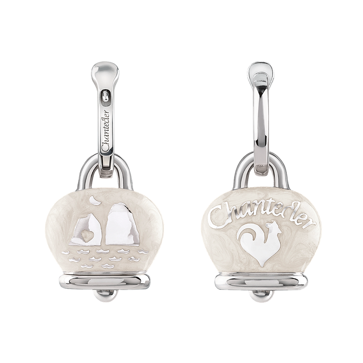 Orecchini Et Voilà Campanella Smalto bianco