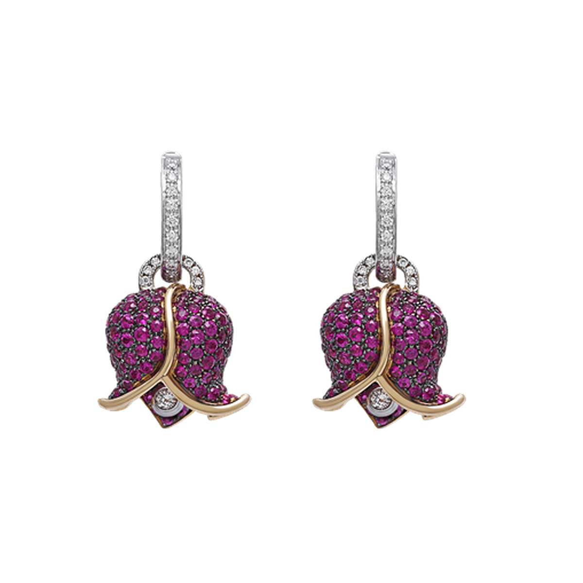 Orecchini Campanelle Bouganville