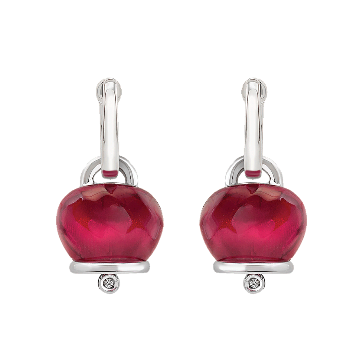 Orecchini Et Voilà Campanella Resina Borgogna