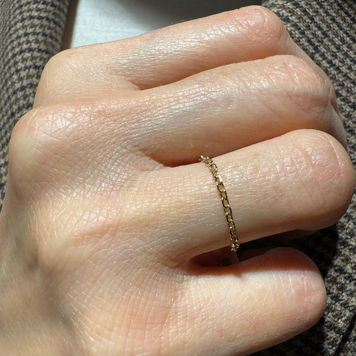 Anello Catena Oro giallo