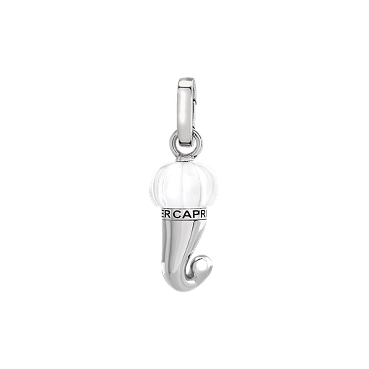 Ciondolo Et Voilà Corno Argento piccolo cristallo di rocca