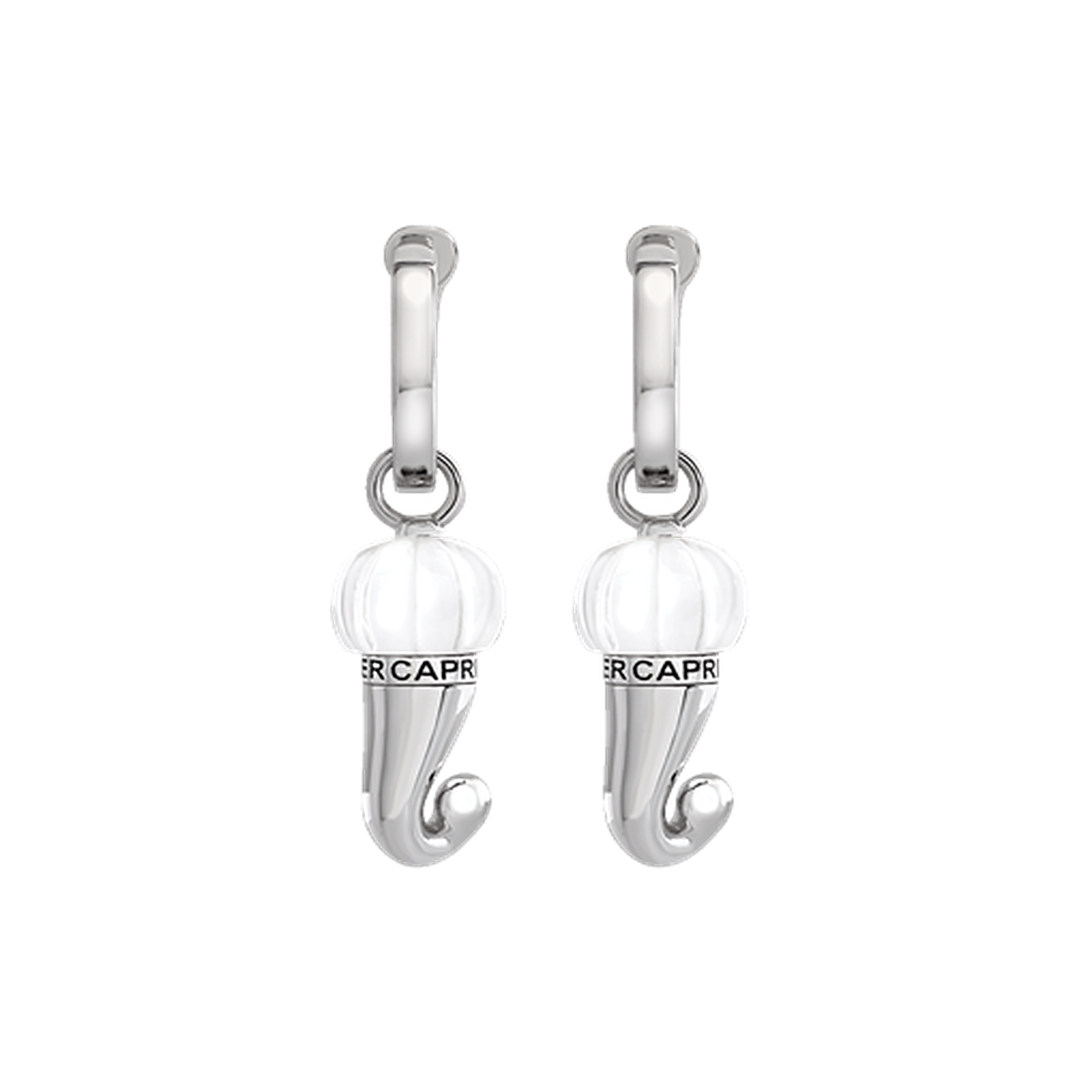 Orecchini Et Voilà Corni argento e cristallo di rocca