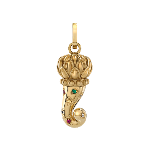 Ciondolo Corno Oro Medio