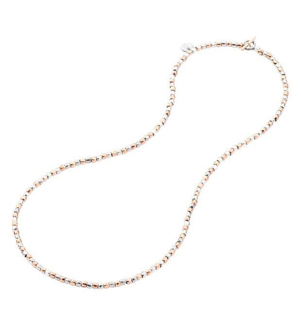 Mini Granelli Necklace in Rose Gold and Silver