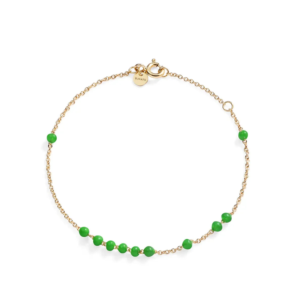 Bracciale con Perline verdi