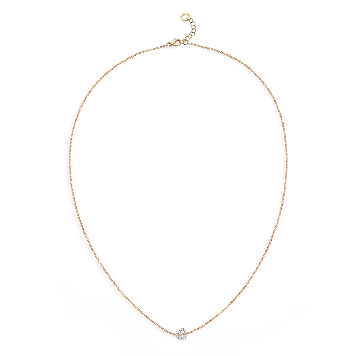 Collana con Cuore di Diamanti