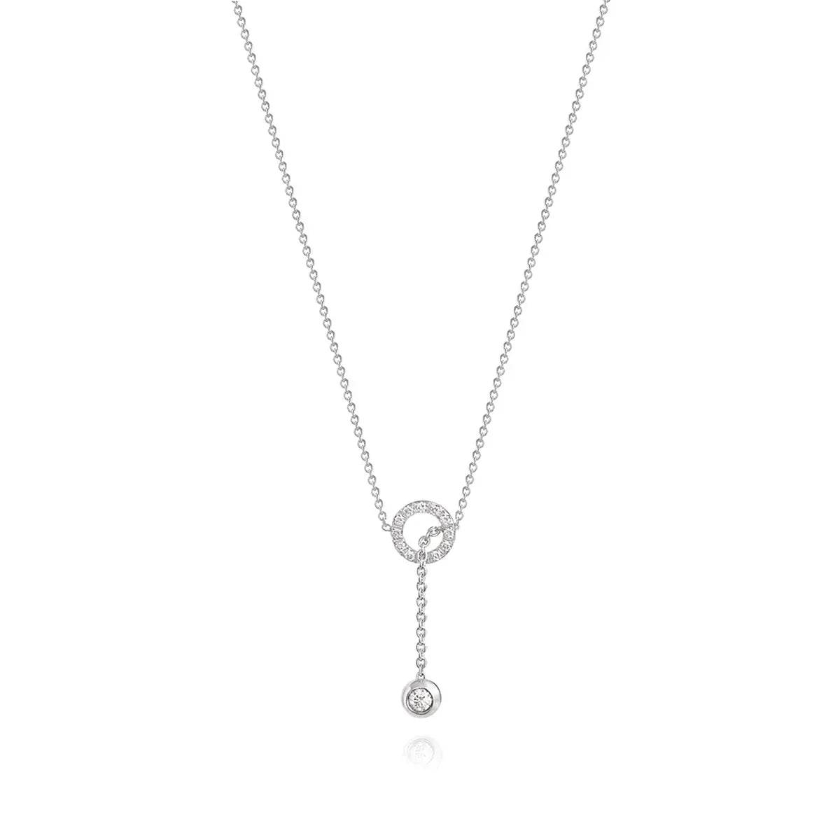 Collana Solitaire Bubble con Cerchio
