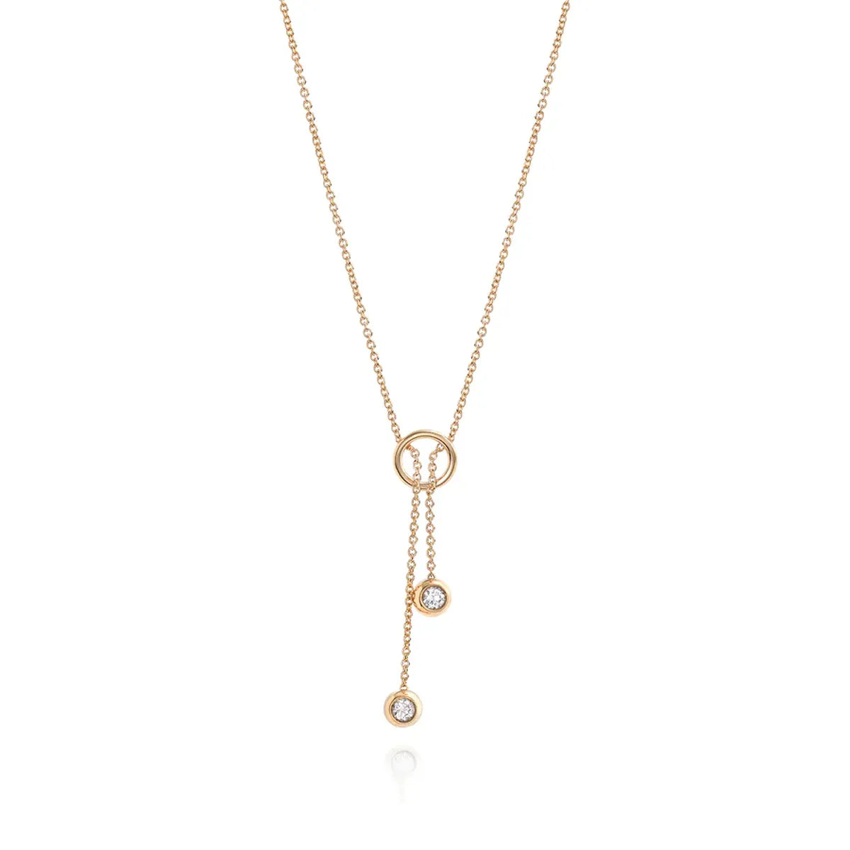 Collana Solitaire Bubble doppio Charm