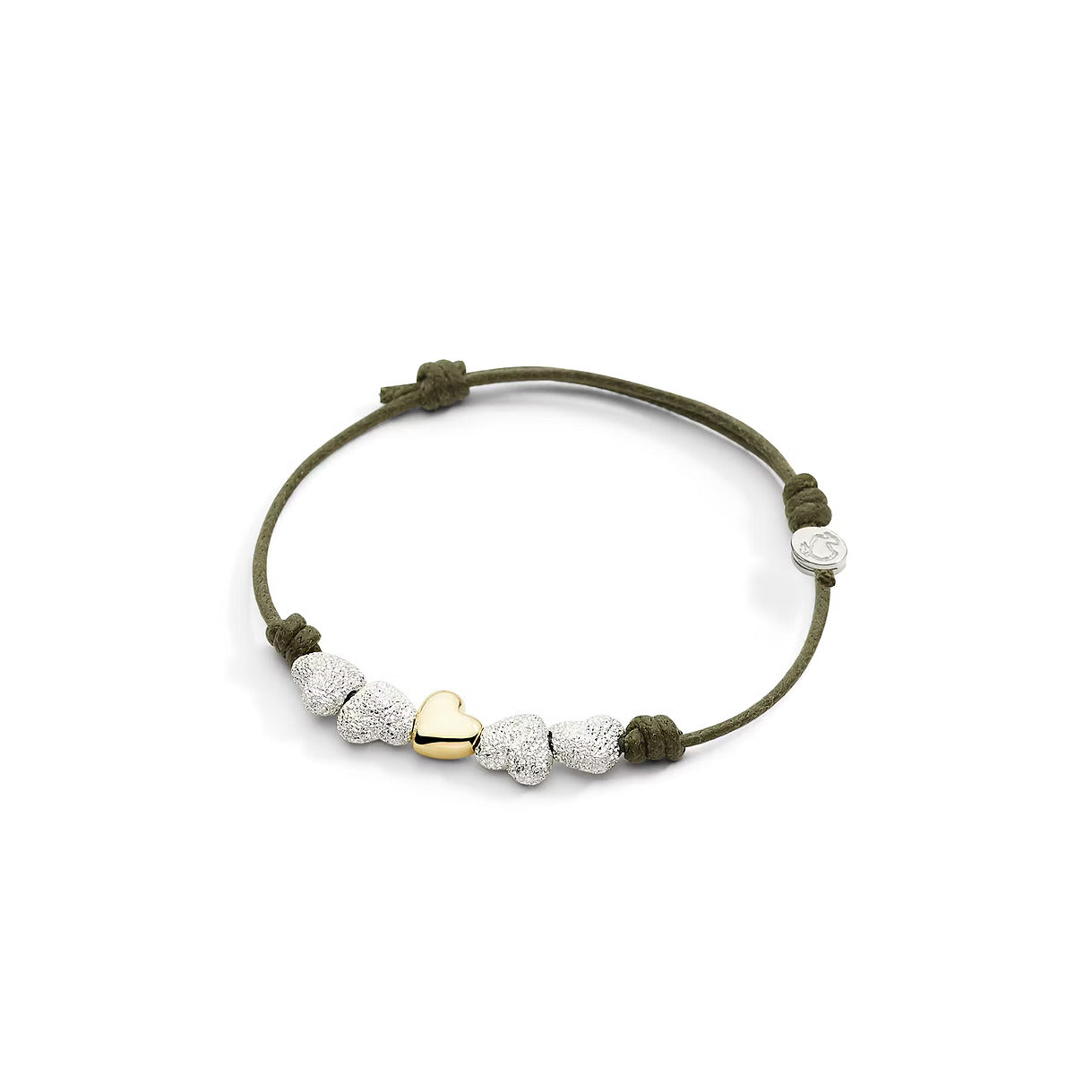 COMPONENTI CUORE ARGENTO DIAMANTATO