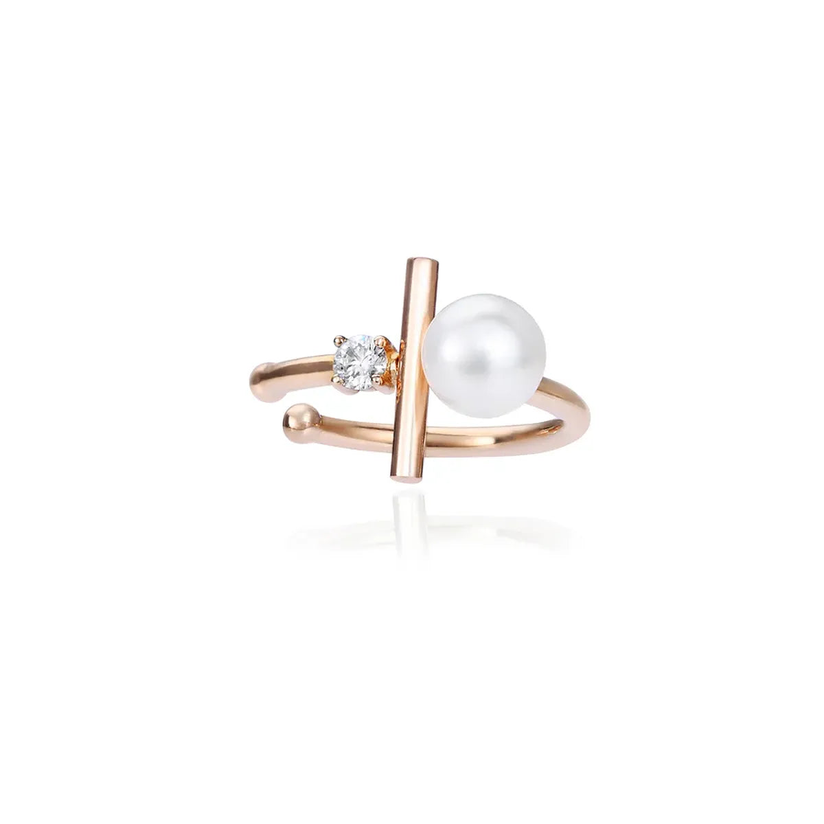 Ear Cuff Pearl Solitaire