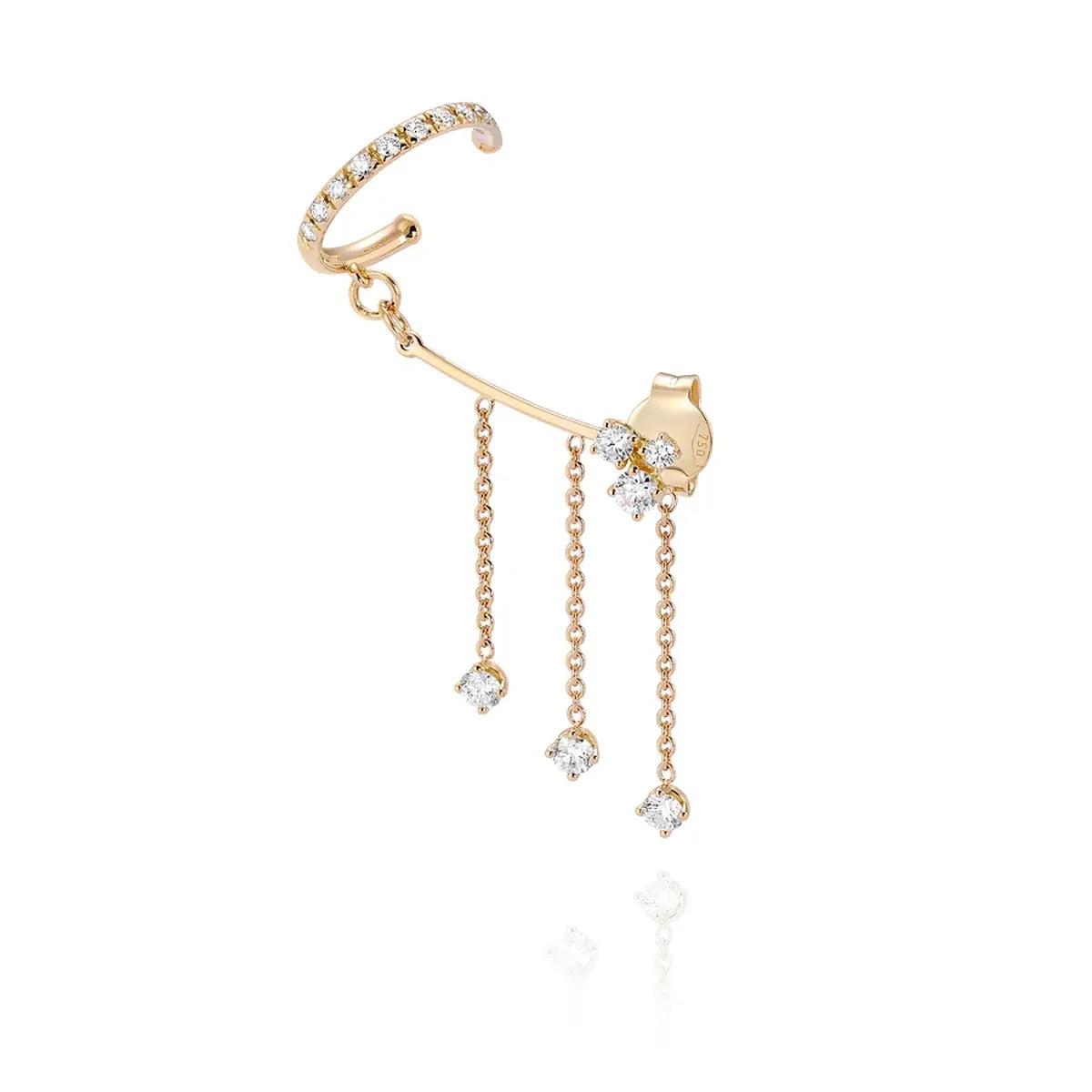 Orecchino con Earcuff Costellazione Destro