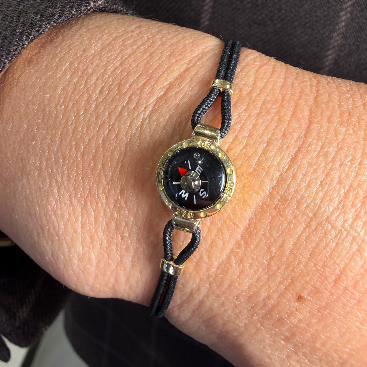 Bracciale Bussola e Corda Nautica